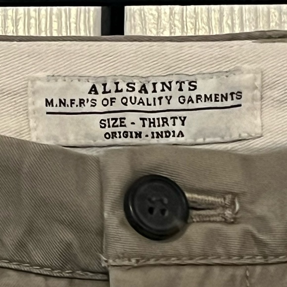 Allsaints men’s classic khakis. - Picture 2 of 3